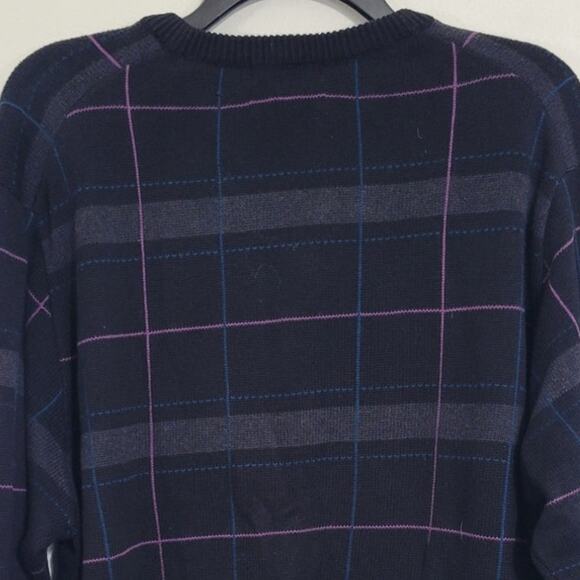 Lyle & Scott Sweater Mens Large 90's Vintage Sweater 100% Cotton Grandpa Dad - Picture 5 of 8